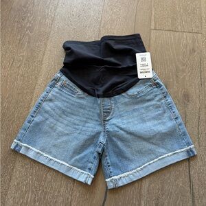 Levi’s signature gold Maternity Denim Shorts - Blue and Black